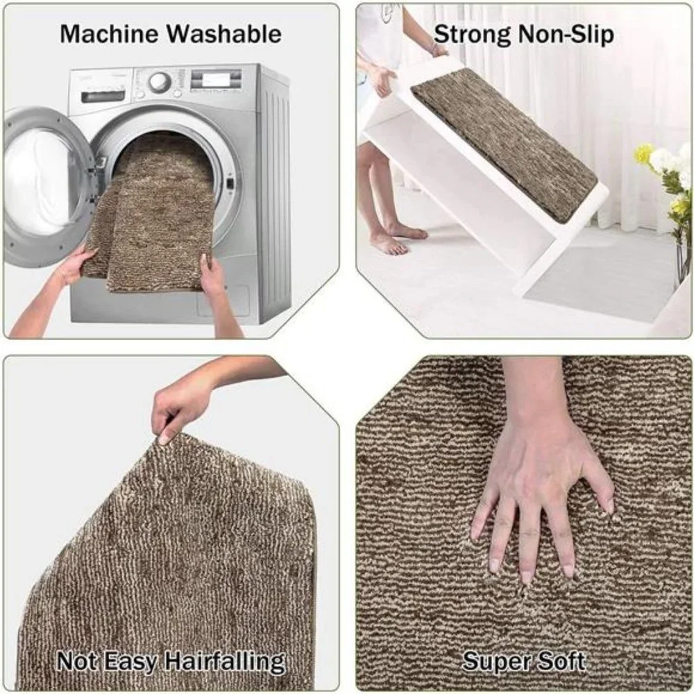 24x36, Non-Slip Absorbent Resist Dirt Door Mats, Machine Washable Low-Profile